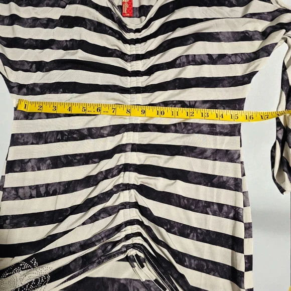 Apple Bottoms Black and White Striped Blouse - Picture 2 of 5